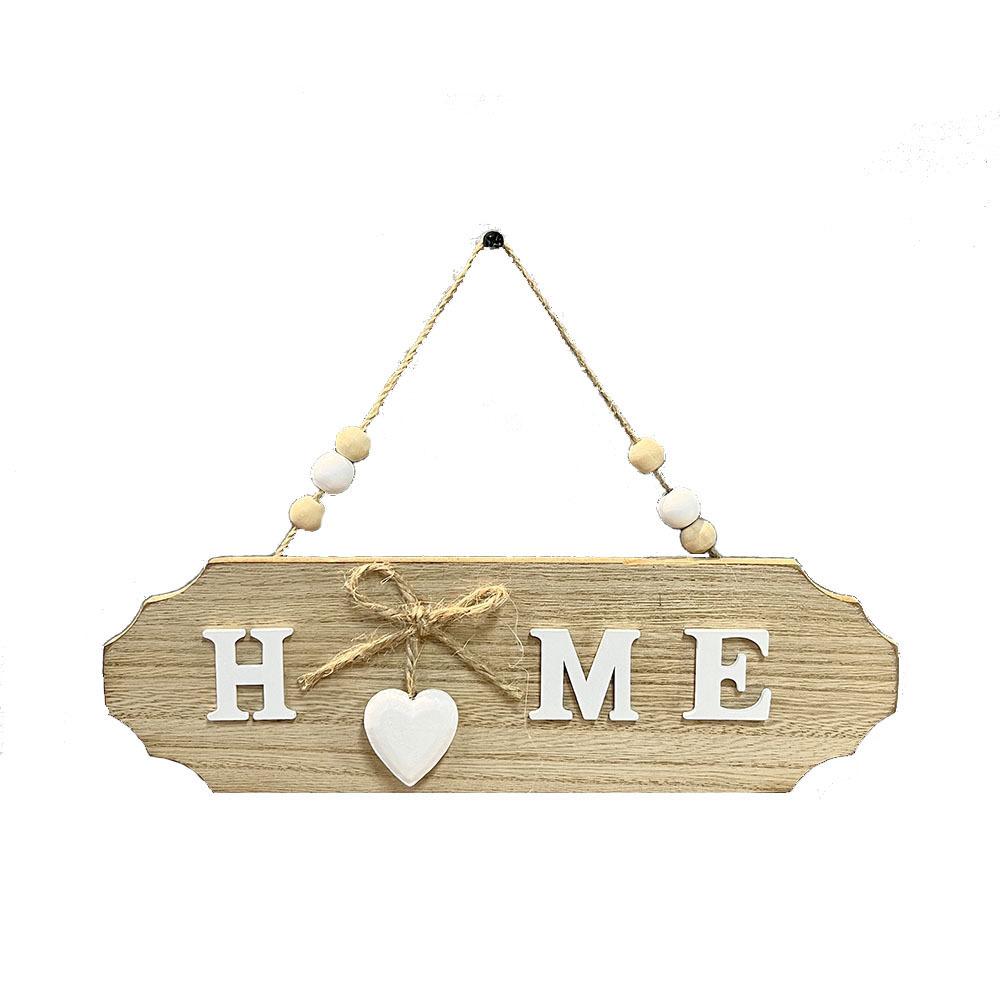 1Pc Wooden Door Sign Welcome Hang Up Welcome Guests in Front of The Door Home Decoration Sign Bow Creative Hang Up