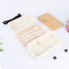 Wheat Straw Double-Layer Lunch Box with Japanese Bamboo Lid