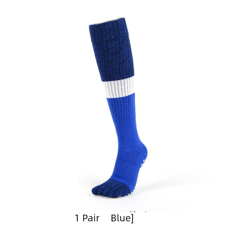 

Meikan Professional Yoga Stockings Children Fall and Winter Knee High over the Knee Toe Socks Non Slip Dance Sports Stockings Blue