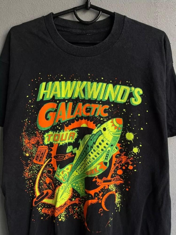 Hawkwind Band Galactic Tour Unisex T-Shirt S To 5XL Unisex T-Shirt XXL