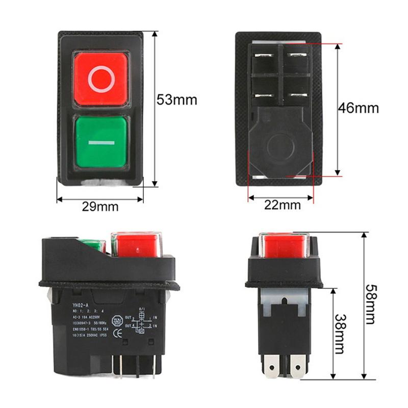 Elektromagnetické tlačítkové spínače Startér Obráběcí stroje Vybavení Vodotěsný spínač Bezpečnost Zabezpečení IP55 Kld28A