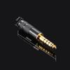 Balanced Headphone Replacement Cable by luxferre, 4.4mm for HD598/HD599/HD558, Single Crystal Copper, 1.2m (Copper & Silver)