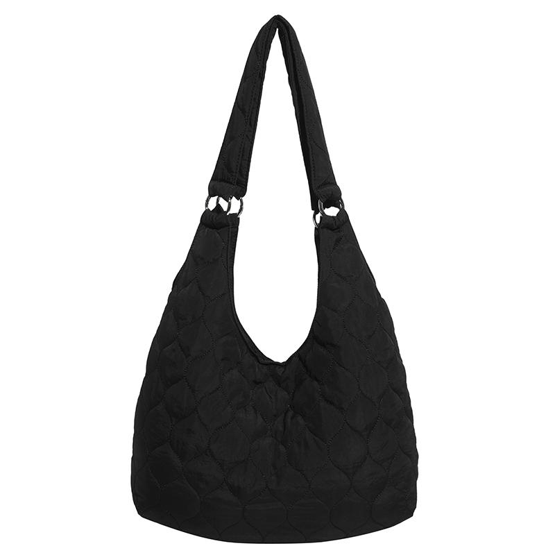 

Oxford Solid Color Sewing Simple Casual Tote 2026 Winter New High Quality Bags Large Capacity for Daily Commuting Shoulder Bags чёрный
