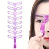 8 In 1 Reusable Eyebrow Stencil Beauty Makeup Brow Stamp Template Eyebrows Shape Set Eye Brow Makeup Tools