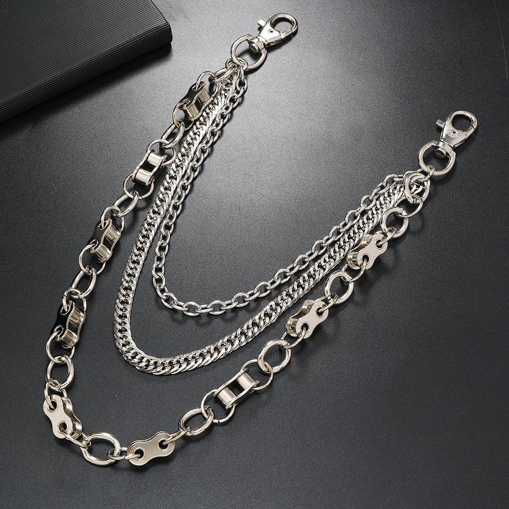 European and American New Multi-layer Chain Trouser Chain Personalized Punk Waist Chain Hip-hop Trend Jewelry Jeans Accessories