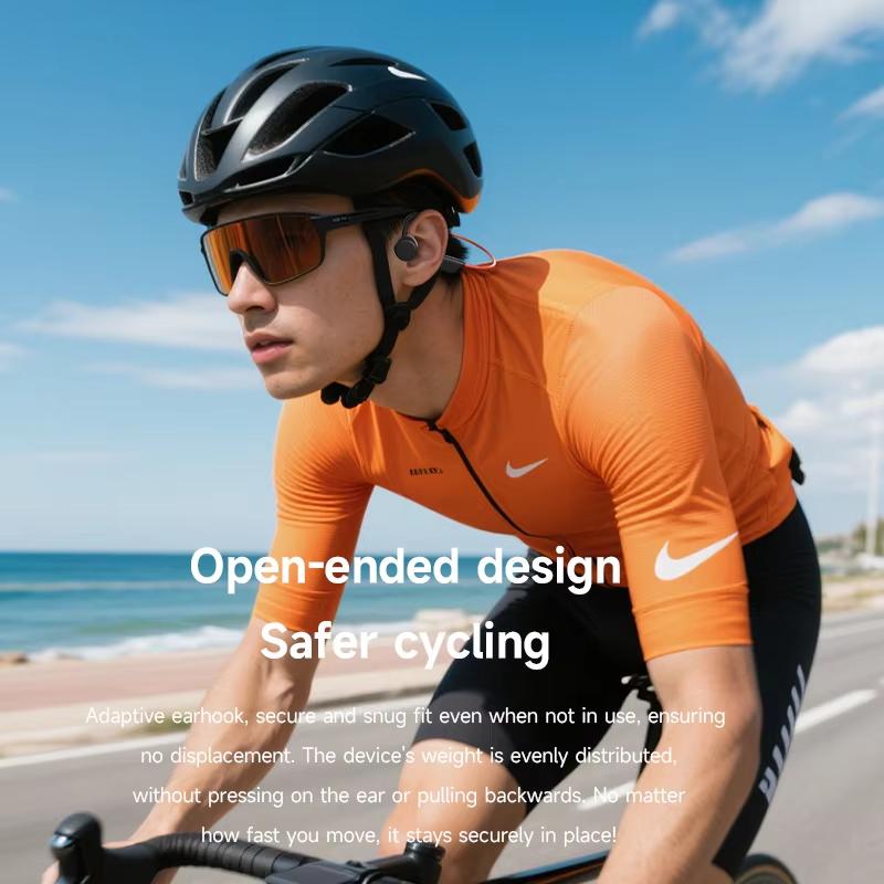 Bone Conduction Headset Wireless Swimming Sports Headphone IPX8 Bluetooth 5.4 With Mic Waterproof Exercise Fitness