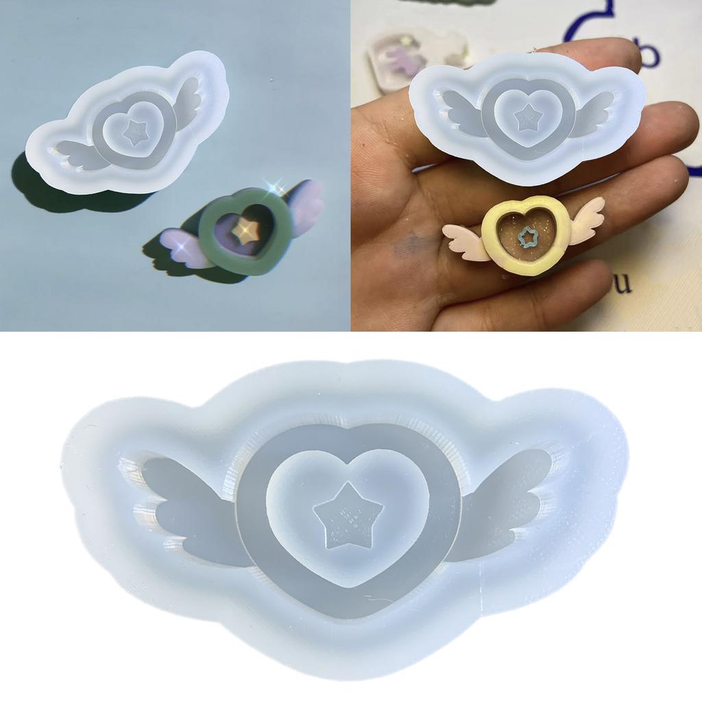 Resin Shaker Mold DIY Quicksand Casting Epoxy Silicone Mold Resin Epoxy Jewelry Molds for Pendant Decoration Crafts