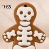 Halloween Hanging Ornaments Skeleton Gingerbread Man Ornaments, Resin Decorations, Creative Three-dimensional Ornament Pendant for Christmas Tree Wall