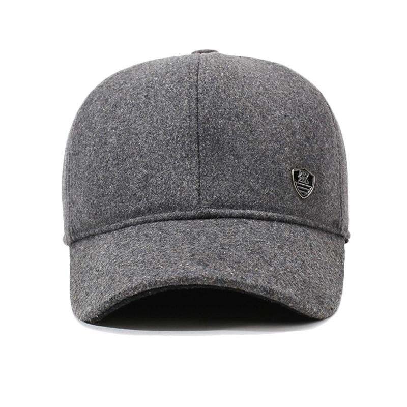 Warm Ear Protection Baseball Cap Middle-Aged Men's Winter Velvet Cap Dad Grandpa Outdoor Cold-Proof Cotton Cap