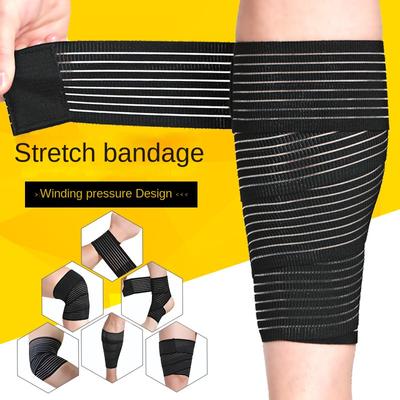 Sports Bandage Elastic Knee Pad Thigh Sleeve Calf Anti-cramp Self-adhesive Leg Tape Strain Strap Protection and Compression