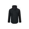 Adidas Solid Color Zip Hooded Jacket Men Outerwear Black DW4679