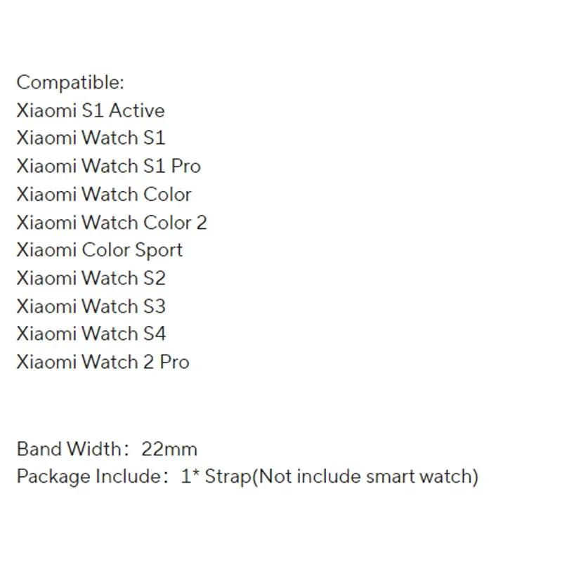 Silicone Band For Xiaomi Watch 2 Pro Quick Release Soft Sports Strap For Xiaomi Watch S4 S3 S2 S1 Mi Color 2 Bracelet Watchband
