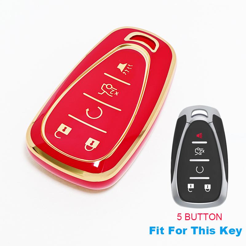 5 Button Shell Fob For Chevrolet Volt Bolt Trax Orlando Cruze Spark Camaro Malibu Blazer Traverse Onix Equino Car Key Case Cover