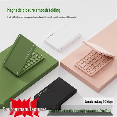 Teclado Universal Dobrável Bluetooth 2025 para Tablets, Telefones e Computadores - Mini, Portátil, Recarregável.