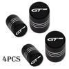 4pcs Car Wheel Tire Valve Caps Tyre Stem Covers Airdust Waterproof For Peugeot GT GTLine RCZ 308 508 3008 5008 Accessories