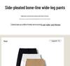 Spring/Summer 2026 Loose Maternity Wide-Leg Pants - Washed Cotton, Casual & Skin-Friendly Suit Pants for Moms