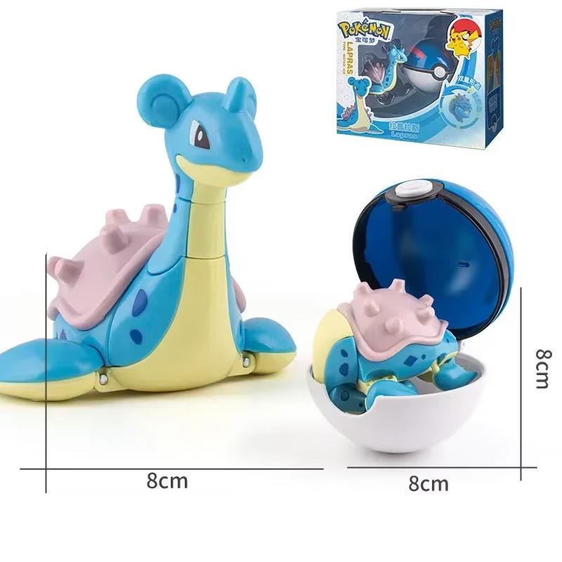 New Pok é mon Pok é Ball Transformation Ball Pikachu Charmander Eevee PVC Model Parent Child Interactive Toy Birthday Gift toys