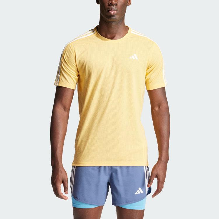 New Adidas T Shirt Men's Apricot Yellow IK4990
