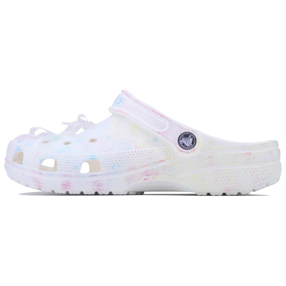 

Crocs Classic clog Pink Blue Puff SDS EVA Macaron Colour Scheme Comfortable Fairy Strap Ocean Style Hole Shoes Unisex White 43-44 белый