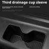 for Hyundai Santa Fe 6/7 Seats 2025 2025 Third Row Door Side Cup Holder Insert Cup Box Shock-Absorbing Storage Tray TPE Tidying