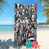 Customizable Personalized Beach Towels Horror Movies Themed designs.Suitable for the Beach, Yoga, Sports;ideal As Beach Accessories