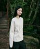Peullukeu Aqe Waffle Long Sleeve Ivory Flt134
