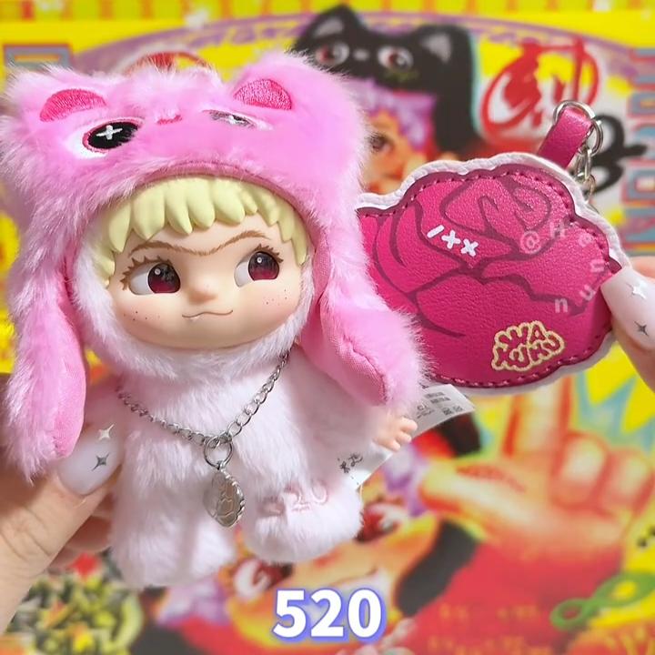 Genuine Wakuku V3 On A Roll Series Blind Box Cute Vinyl Plush Doll Trendy Toy Mystery Box Pendant  Birthday Xmas Girl Gifts