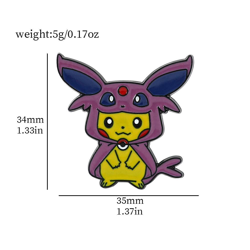 Cartoon Pikachu Unique Metal Pin Perfect For Collectors Fans And