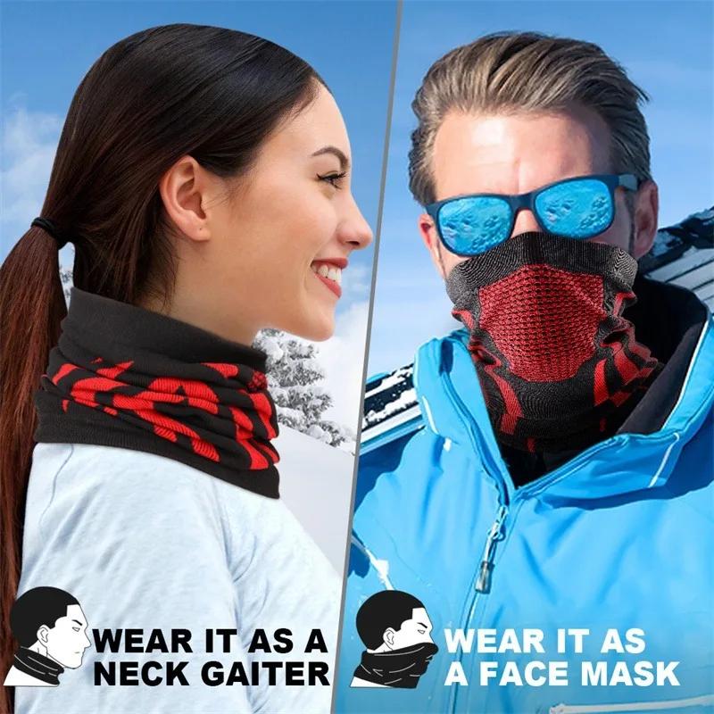 Colors Winter Breathable Comfortable Thermal Knitted Scarf Faces Cover Neck Warmer Bicycle Cycling Ski Tube Scarf Hiking Masks