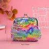 3-inch Colorful Sequins Fashion Small Money Pouch Zero Wallets Portable Coin Purses Creative Earphone Data Cable Storage Bag