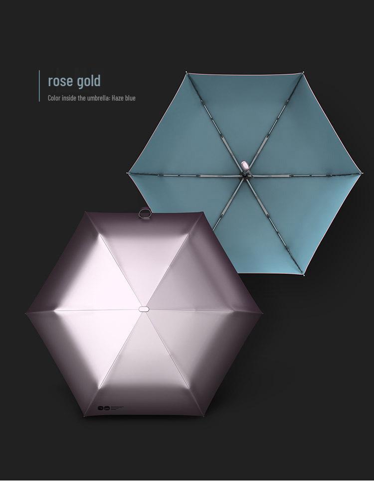 Umbrelă Compactă Automată OLYCAT Argintiu Titan - Protecție UV Umbrelă de Ploaie și Soare