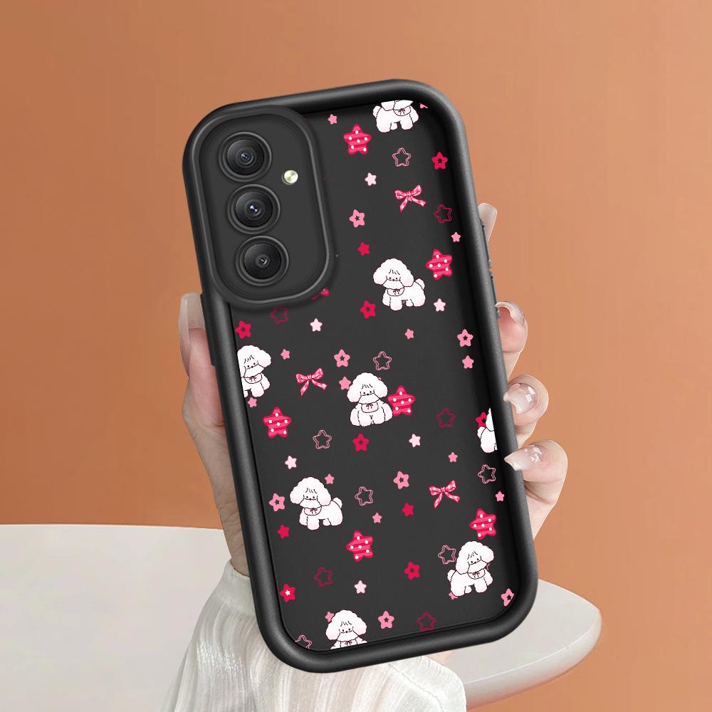 Soft Silicone Square Ladder Printing Pattern Phone Casing Full Cover Camera Shockproof Protection Rubber Case for Samsung