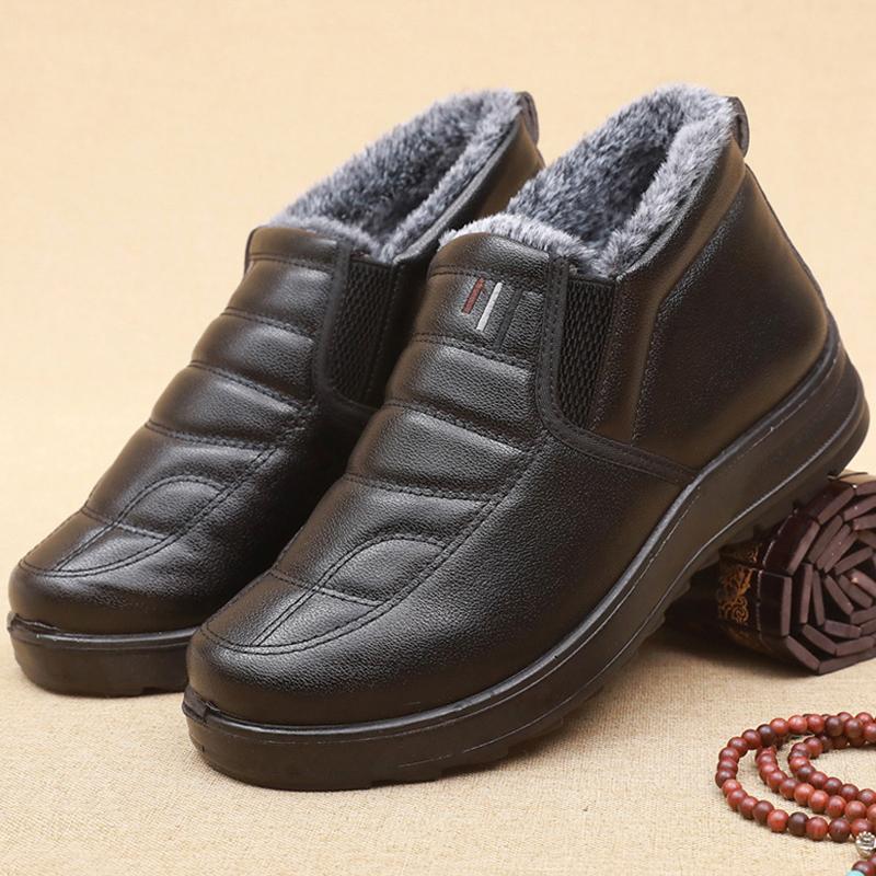 Модные мужские ботинки Slip On Snow мужские кроссовки для активного отдыха мужские зимние — фото 3