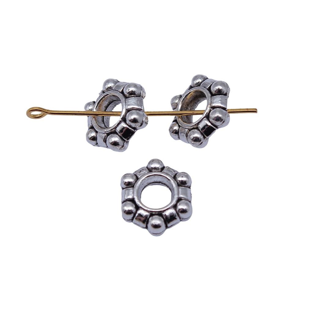 Large Hole Dot Spacer Beads Multi Color Charms For Bohemian Jewelry Findings