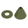 Silicone Coffee Dripper Reusable Cone Coffee Filter Holder for Travel Hiking Camping Home OfficeGreen