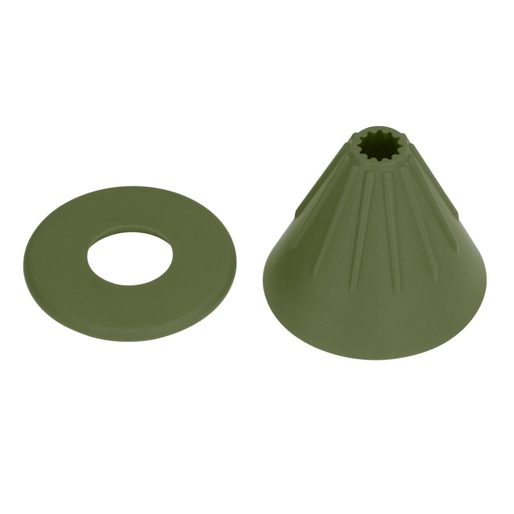 Silicone Coffee Dripper Reusable Cone Coffee Filter Holder for Travel Hiking Camping Home OfficeGreen