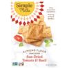 Simple Mills Gluten-Free Almond Flour Crackers Sundried Tomato & Basil 4.25 Oz (120g)