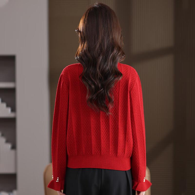 Women's Pure Wool Knit Cardigan Sweater