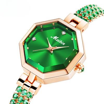 Nový Šperk Náramek Osemihranné Hodinky Dámský Šperk Spona Lehký Luxus Růžové Zlato Hodinky Quartz