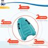 1Pc Inflatable Surfboard With Handle For Beach Surfing Swimming Floating Row