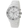 EMPORIO ARMANI Pánské Ceramica Bílé Chronografové AR1424