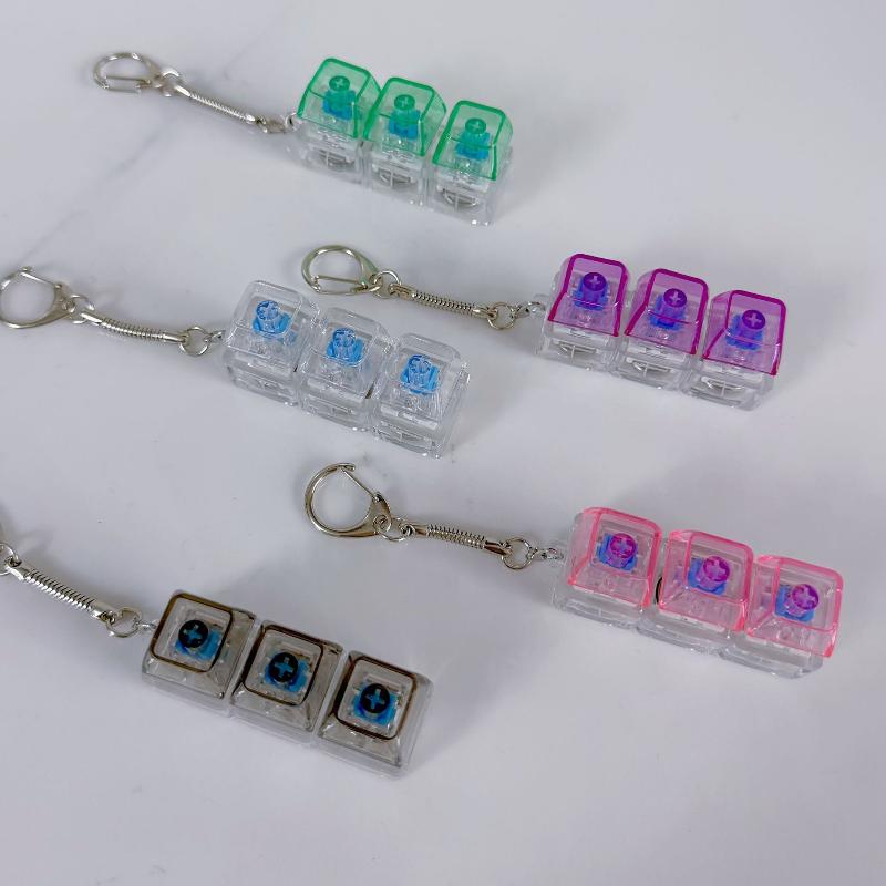 LED Keychain Mechanical Keyboard Switch Tester For Stress   Clicking Tool Office Gaming Gift