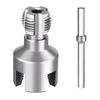 Integrated Internal & External Pipe Threading Tool 1/2in 3/4in 1in Dual-Function PVC Pipe Threader Kit for Electric Drill