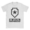 STARS Raccoon Police DepartUnisext T Shirts Unisex WoUnisex Pure Cotton Vintage TShirts Round Collar Tee Shirt Clothing Big Size