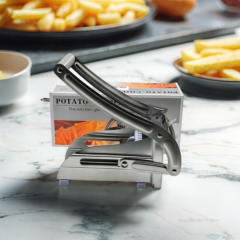 Multifunctional Stainless Steel Machine, Manual Cucumber Carrot Vegetable Cutting Machine, Professional Household Cutting Tool argento
