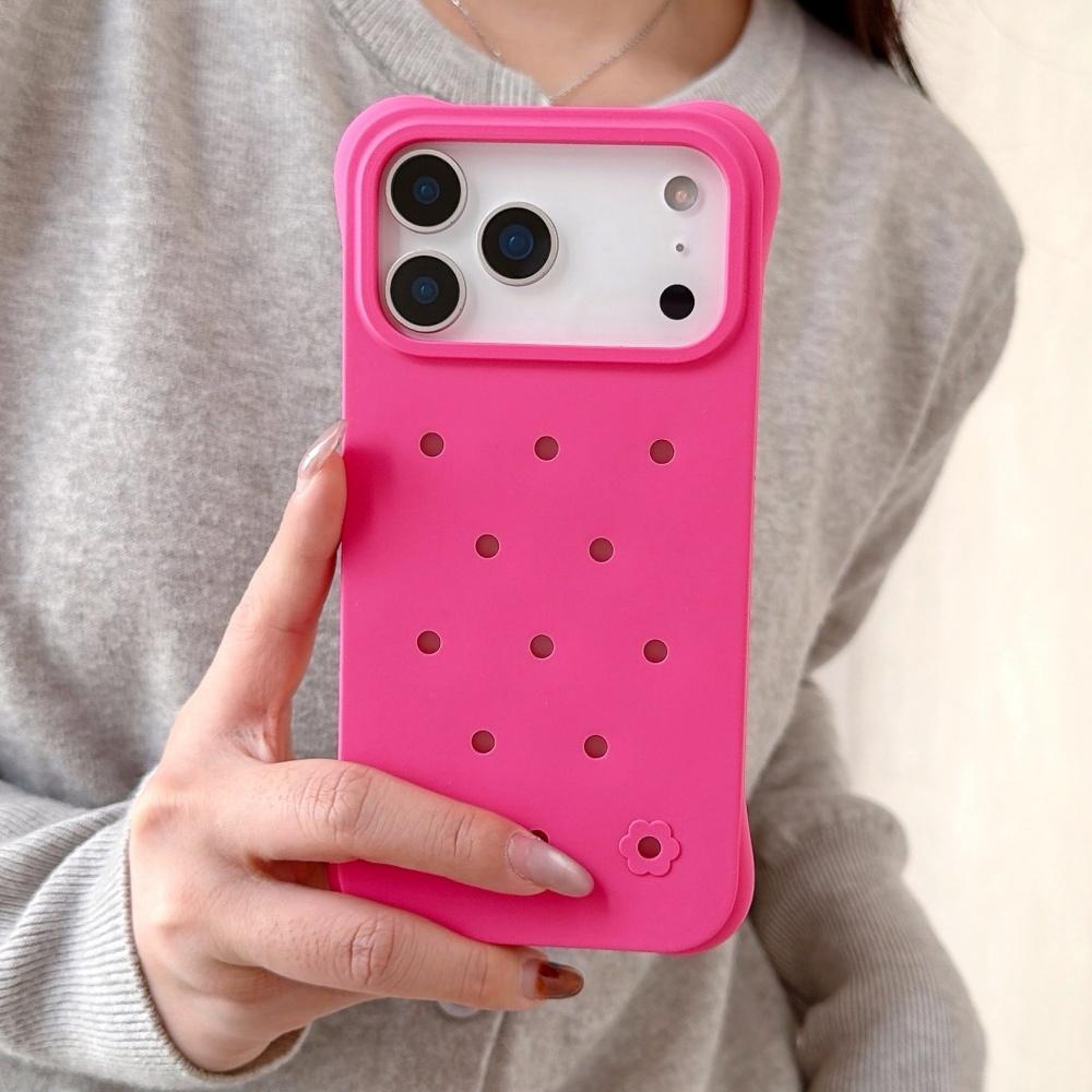 Для Crocs Очаровальный Силиконовый Чехол Для iPhone 17 16 15 14 13 Pro Max Plus Air Модный Конфетный Чехол с Охлаждением Silicon&iPhone Air