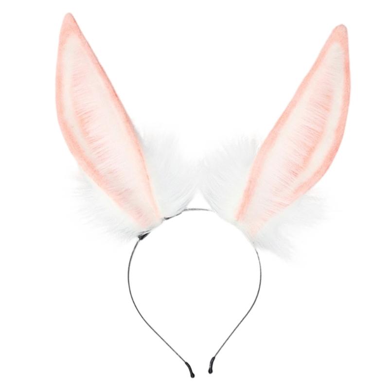 

Soft Plush Rabbit Ears Hair Accessories Handcraft Headdress With Traditional Oriental Design Perfect For Festivals