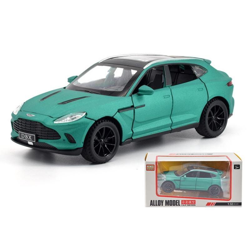 Литая модель автомобиля 1/32 Aston Martin DBX со звуком и светом, коллекционная миниатюрная детская машинка для мальчиков, игрушка в подарок на день рождения