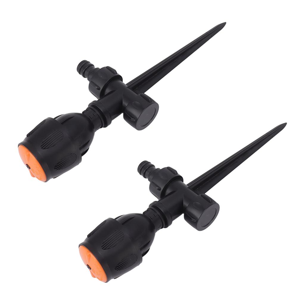 2pcs Garden Sprinklers Plastic 360 Degree Rotating Irrigation Sprinkler Large Area Coverage