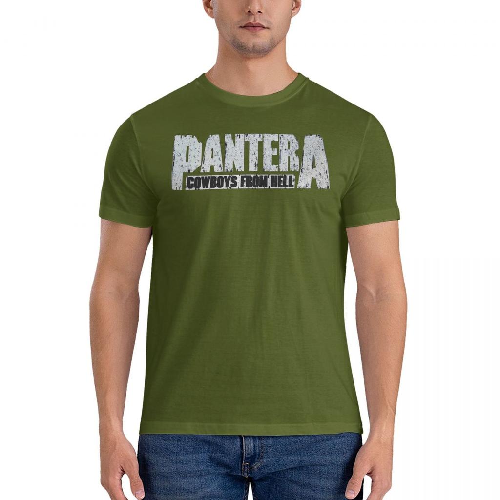 T-shirt Bianca Uomo Donna Logo Band Musicale T-shirt Harajuku Pantera T-shirt da Spiaggia Streetwear Casual Abbigliamento in Cotone Regalo